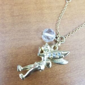 Gold Tinkerbell necklace